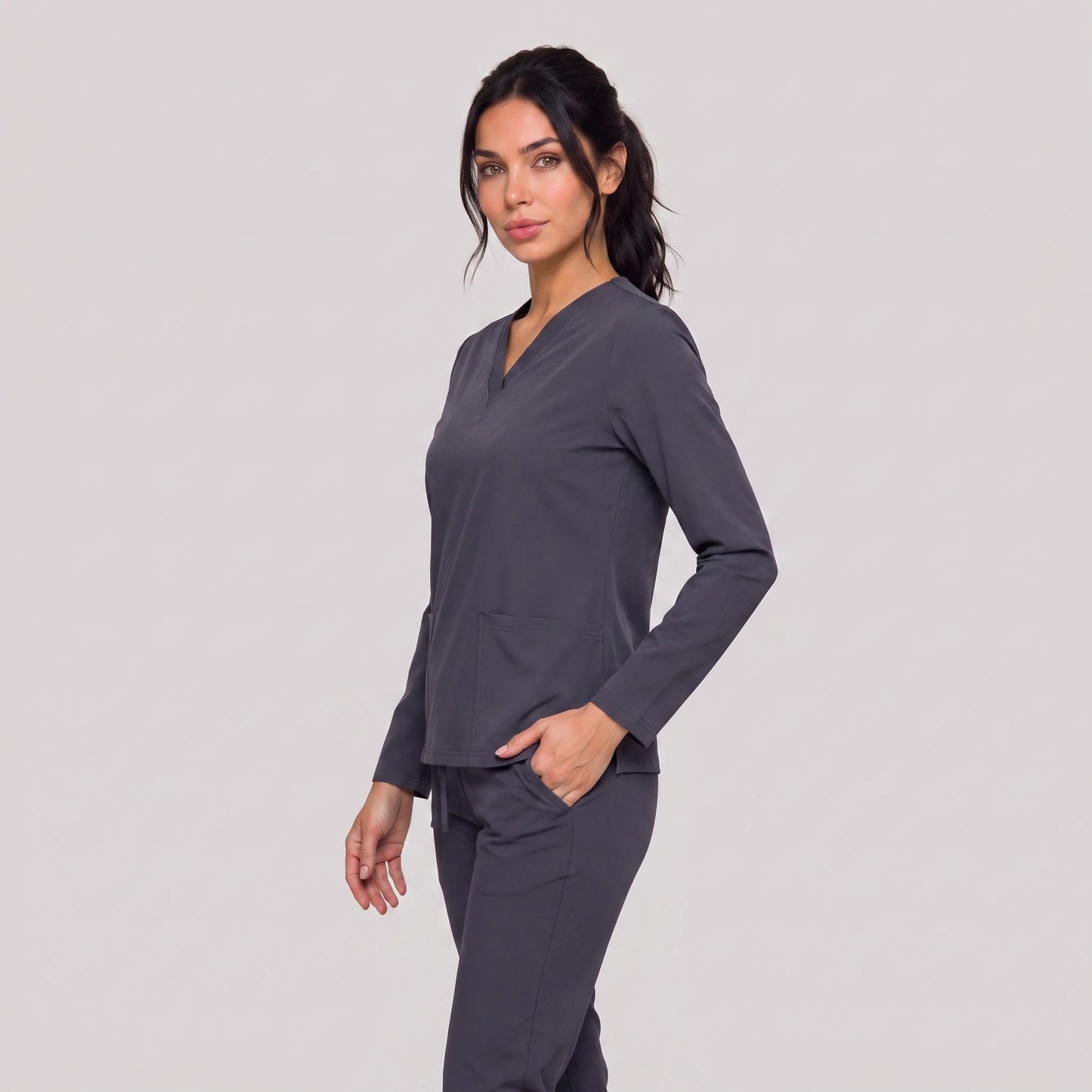 Top Manga Larga Mujer | 2 Pockets