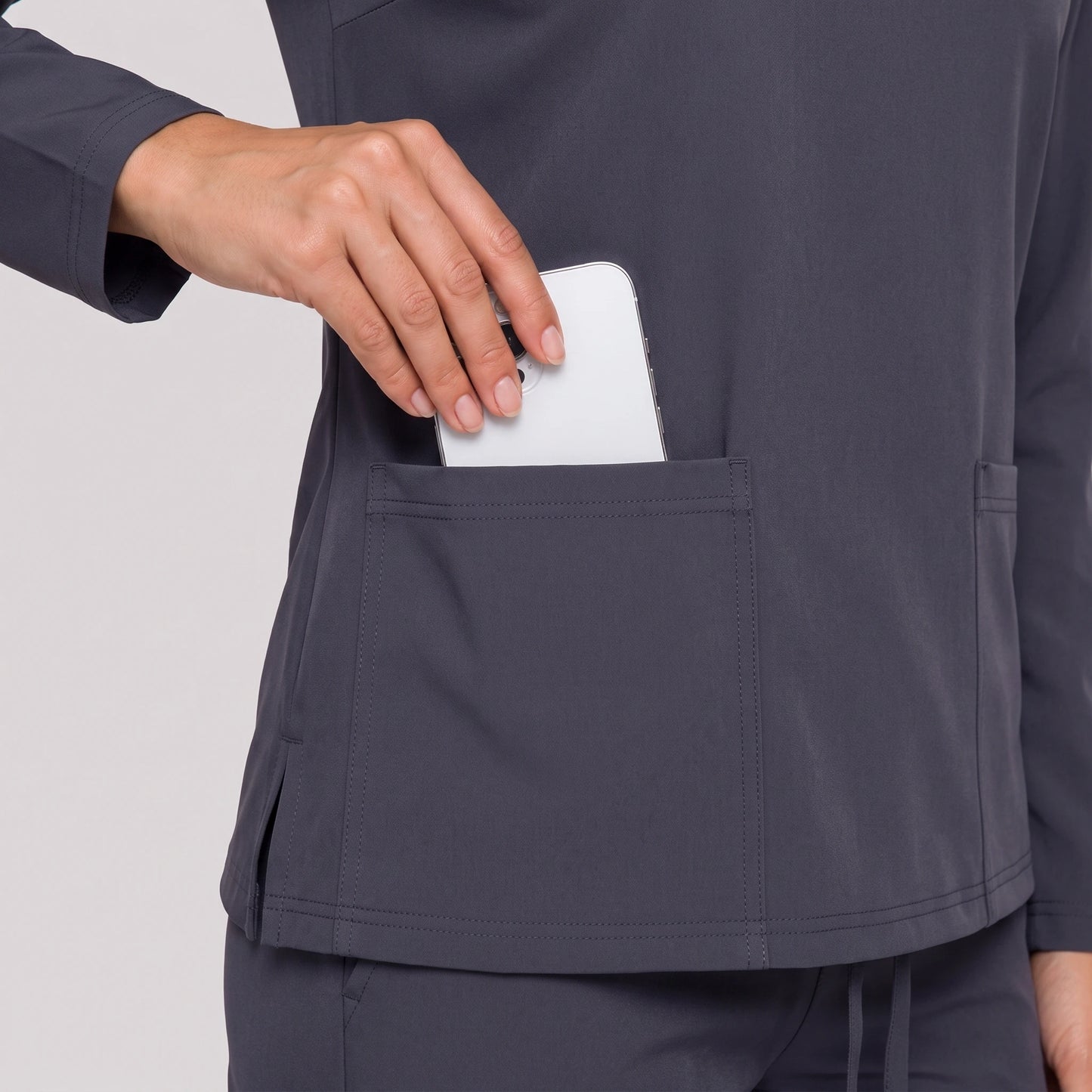 Top Manga Larga Mujer | 2 Pockets