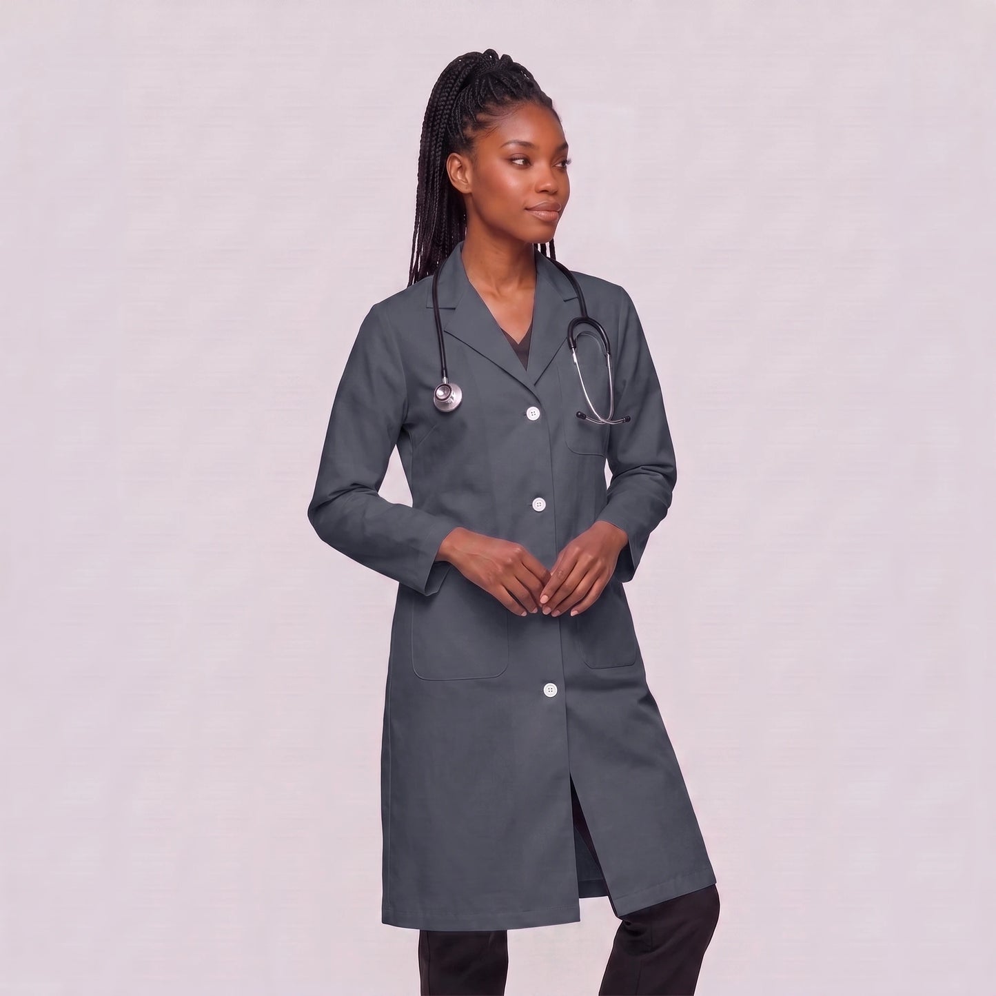 Bata Larga Essential Mujer | 3 Pockets