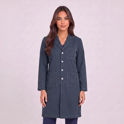 Bata Larga Prepunte Mujer | 3 Pockets