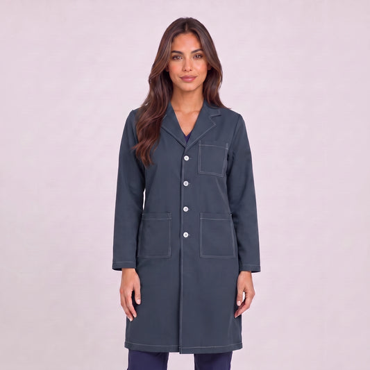 Bata Larga Prepunte Mujer | 3 Pockets