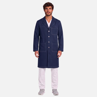 Bata Larga Pespunte Hombre | 3 Pockets