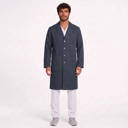 Bata Larga Pespunte Hombre | 3 Pockets