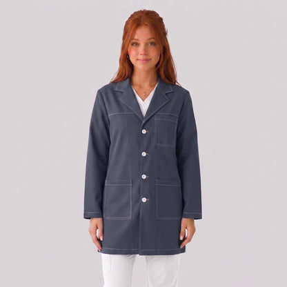 Bata Corta Pespunte Mujer | 3 Pockets
