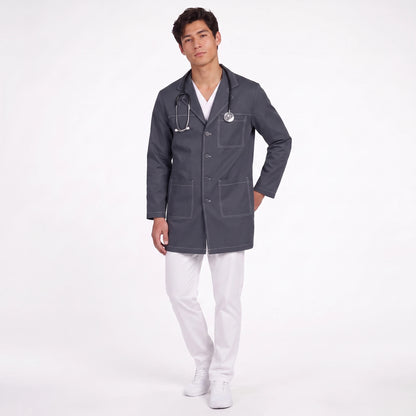 Bata Corta Pespunte Hombre | 3 Pockets