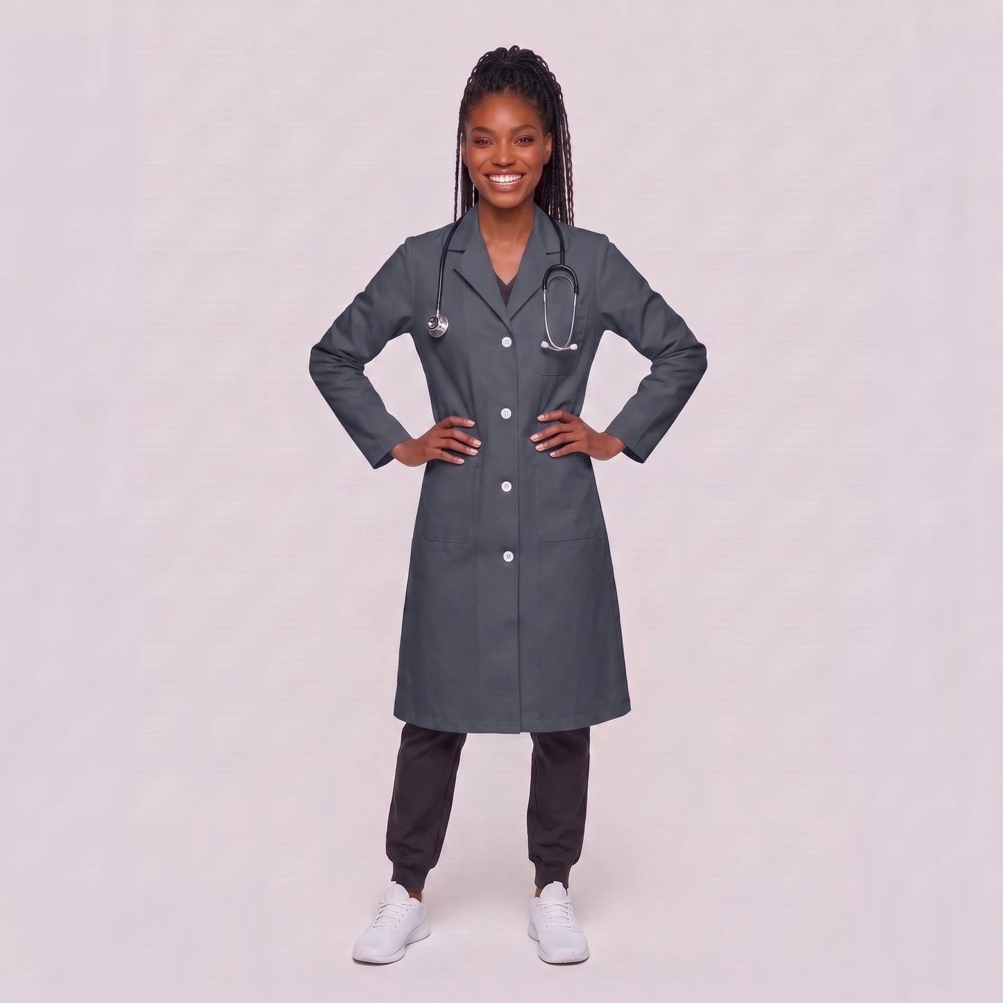Bata Larga Essential Mujer | 3 Pockets