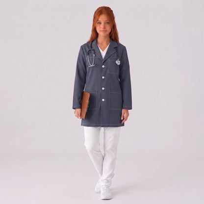 Bata Corta Pespunte Mujer | 3 Pockets