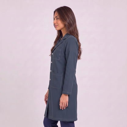 Bata Larga Prepunte Mujer | 3 Pockets