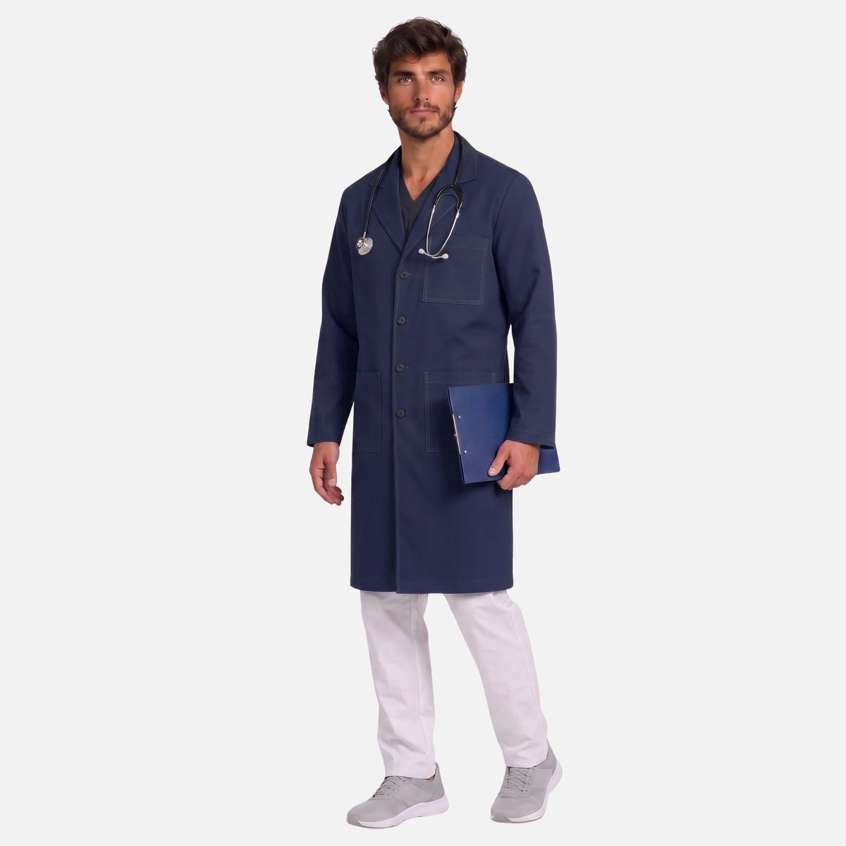Bata Larga Pespunte Hombre | 3 Pockets