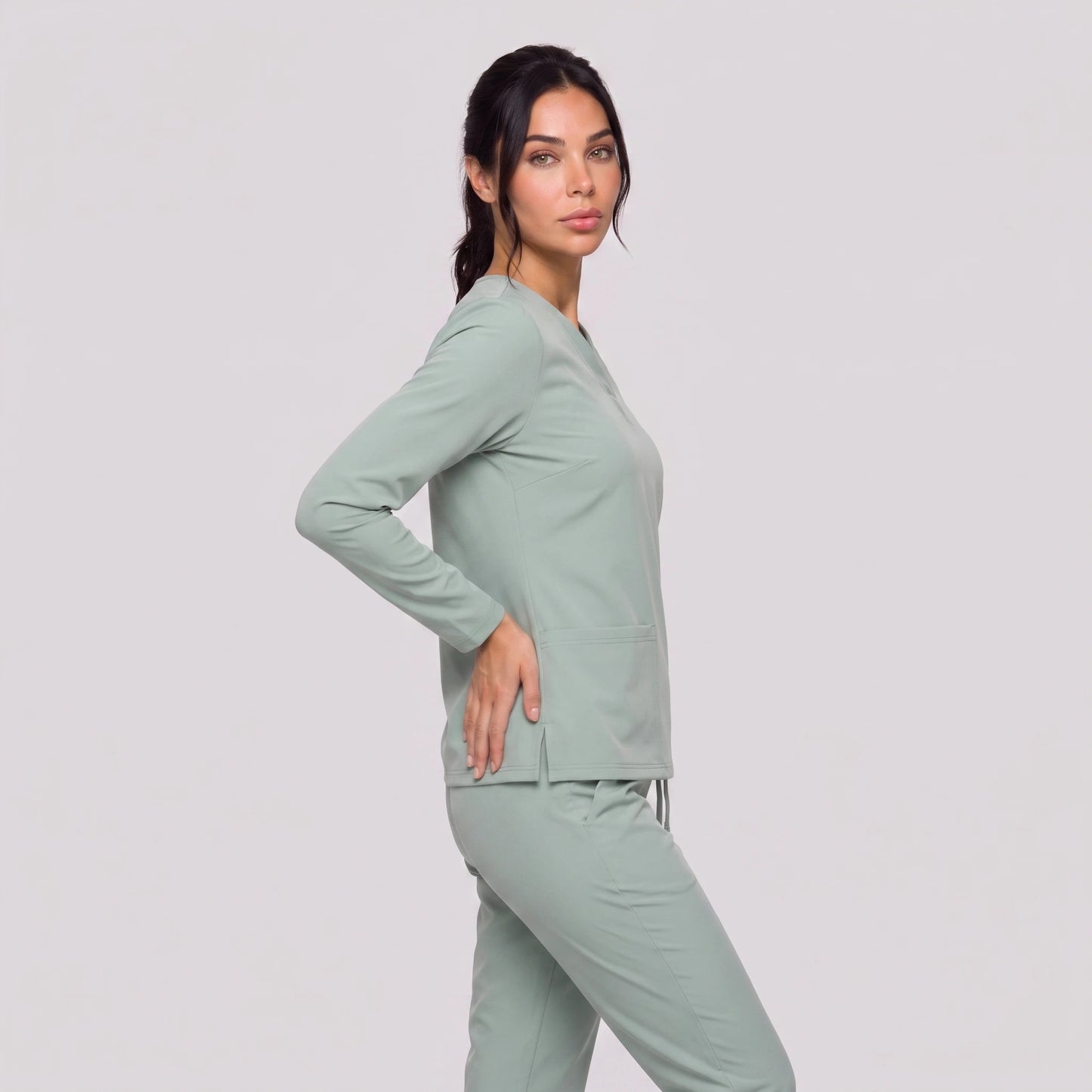 Top Manga Larga Mujer | 2 Pockets