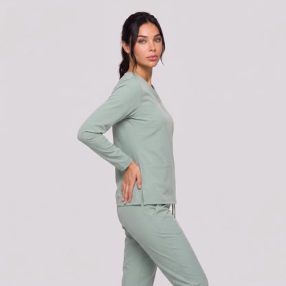 Top Manga Larga Mujer | 2 Pockets