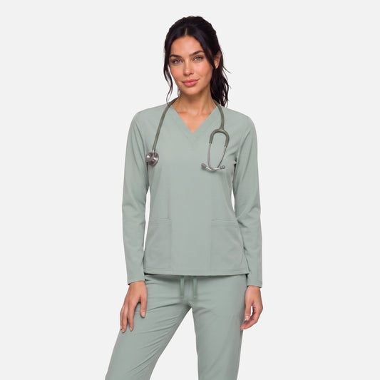 Top Manga Larga Mujer | 2 Pockets