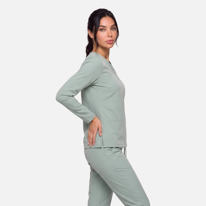 Top Manga Larga Mujer | 2 Pockets