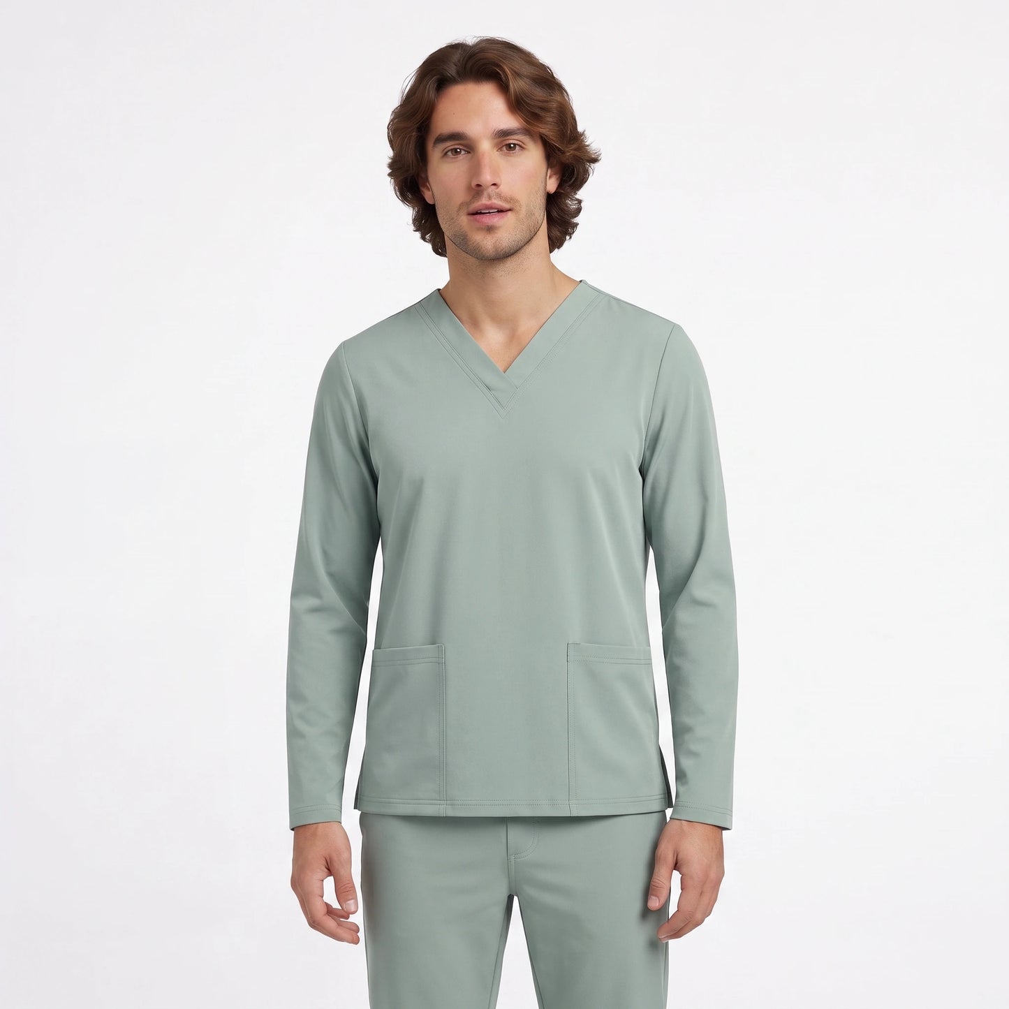 Top Manga Larga Hombre | 2 Pockets