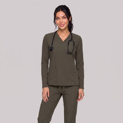 Top Manga Larga Mujer | 2 Pockets