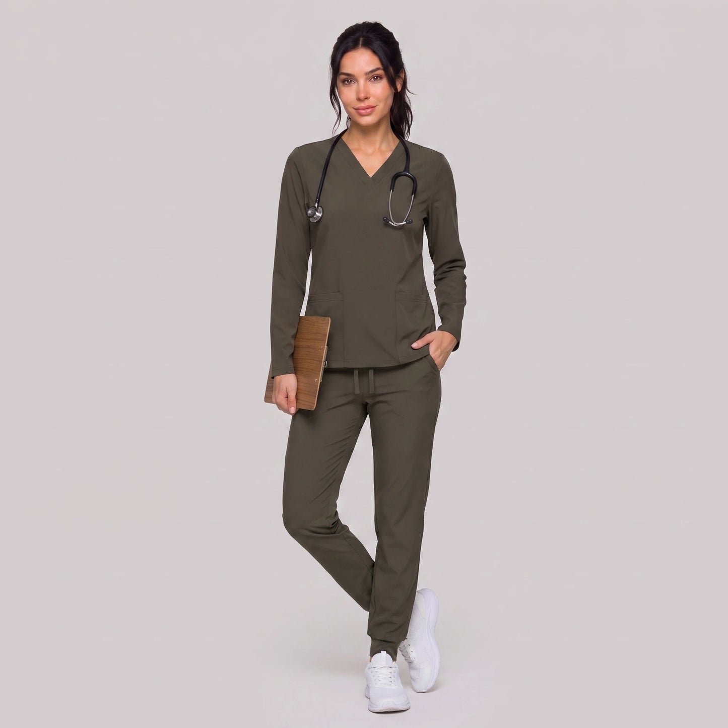 Top Manga Larga Mujer | 2 Pockets