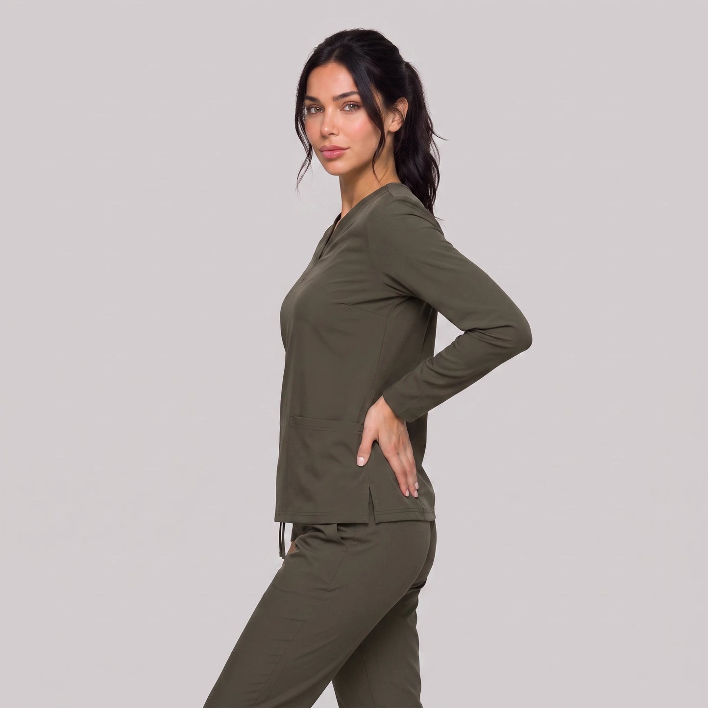 Top Manga Larga Mujer | 2 Pockets
