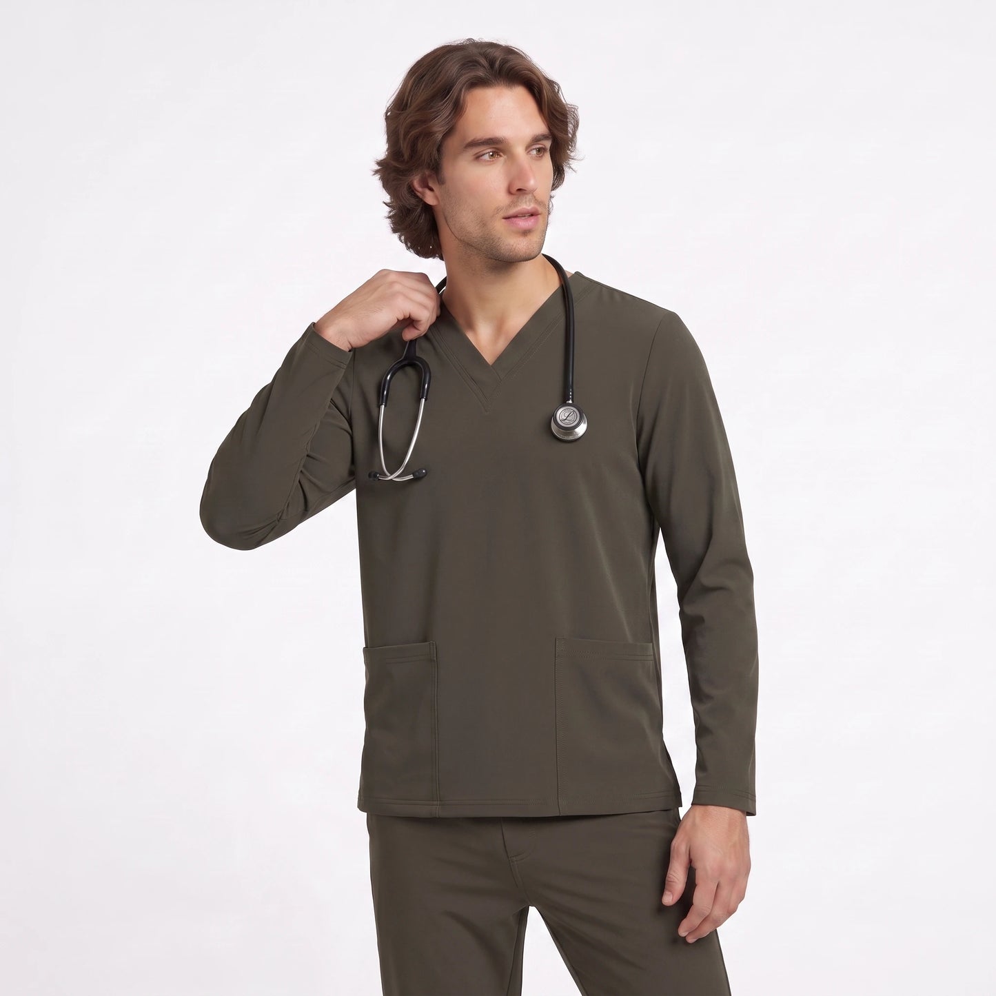 Top Manga Larga Hombre | 2 Pockets