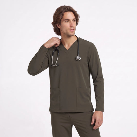 Top Manga Larga Hombre | 2 Pockets