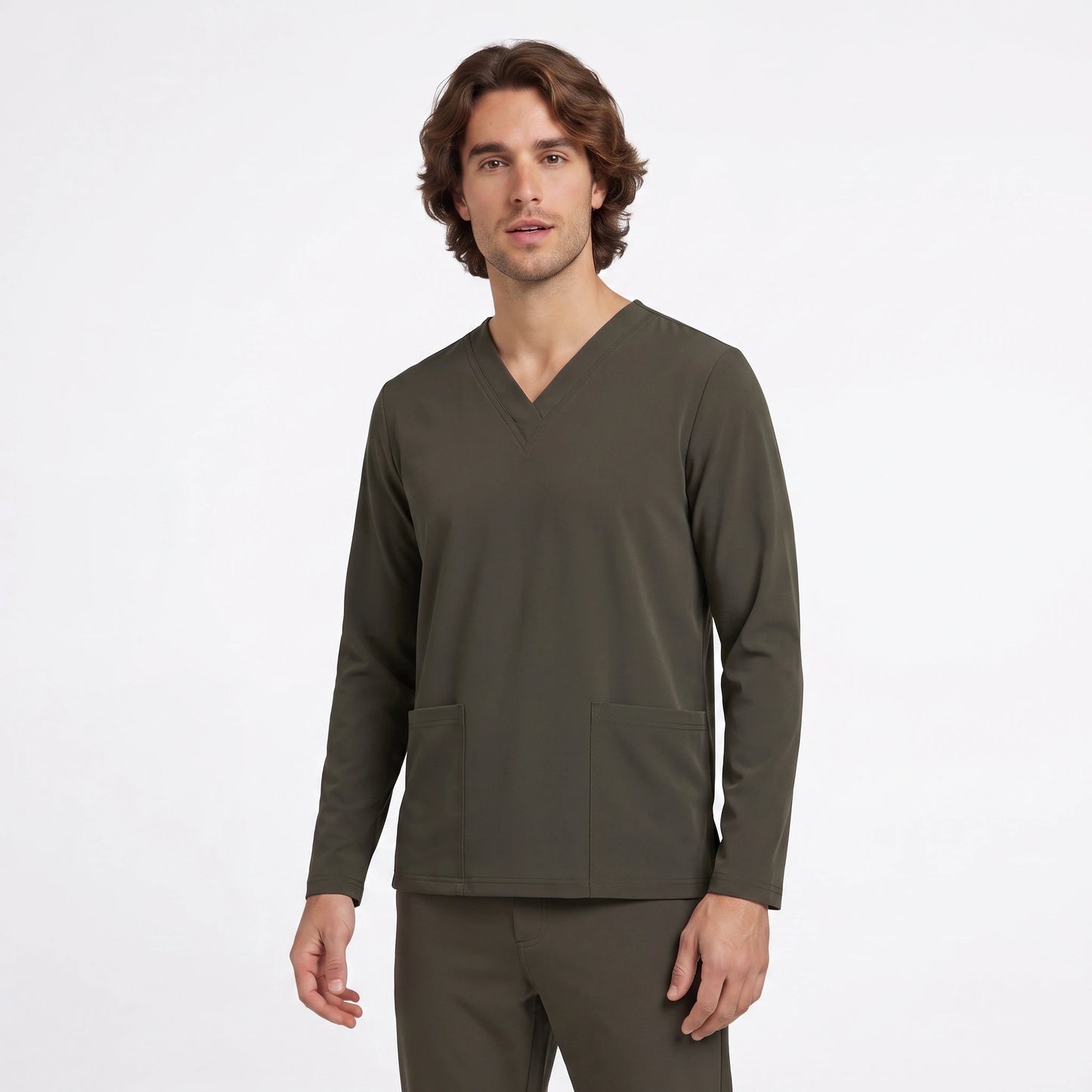 Top Manga Larga Hombre | 2 Pockets