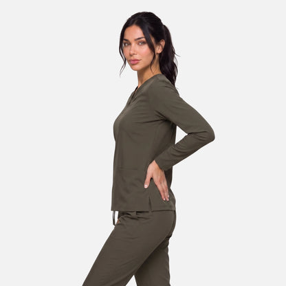 Top Manga Larga Mujer | 2 Pockets