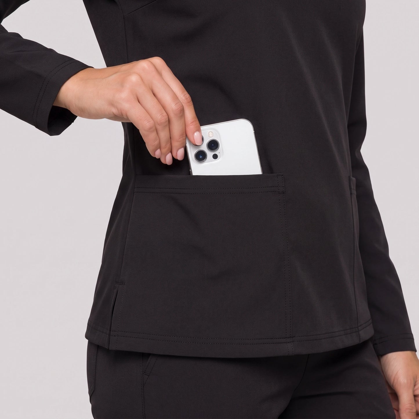 Top Manga Larga Mujer | 2 Pockets