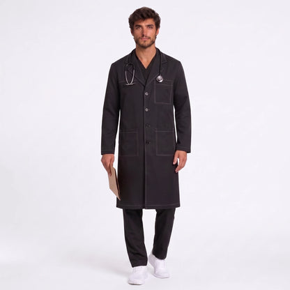 Bata Larga Pespunte Hombre | 3 Pockets