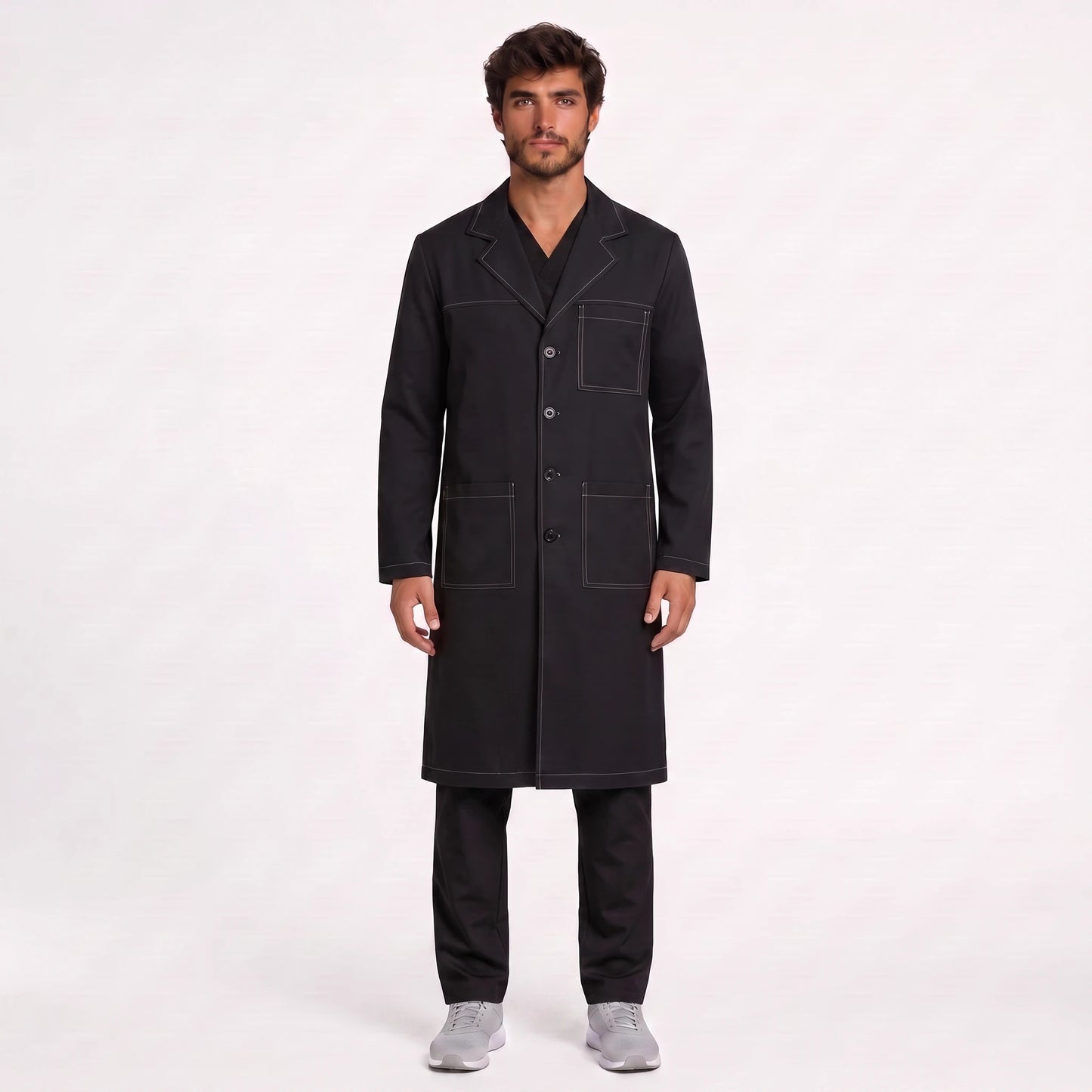 Bata Larga Pespunte Hombre | 3 Pockets