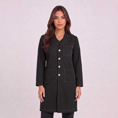Bata Larga Prepunte Mujer | 3 Pockets