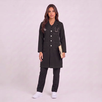Bata Larga Prepunte Mujer | 3 Pockets