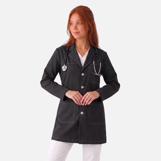Bata Corta Pespunte Mujer | 3 Pockets