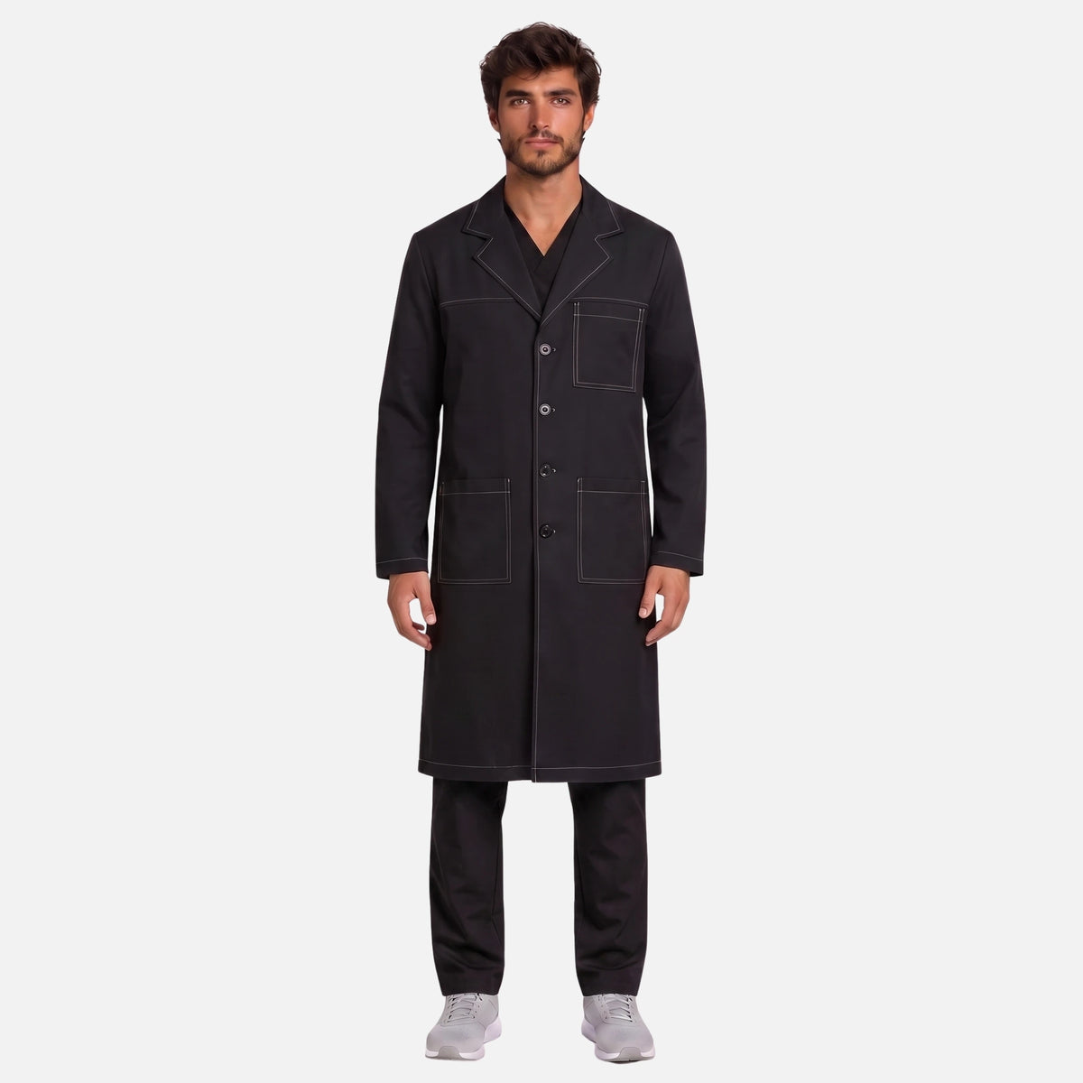 Bata Larga Pespunte Hombre | 3 Pockets