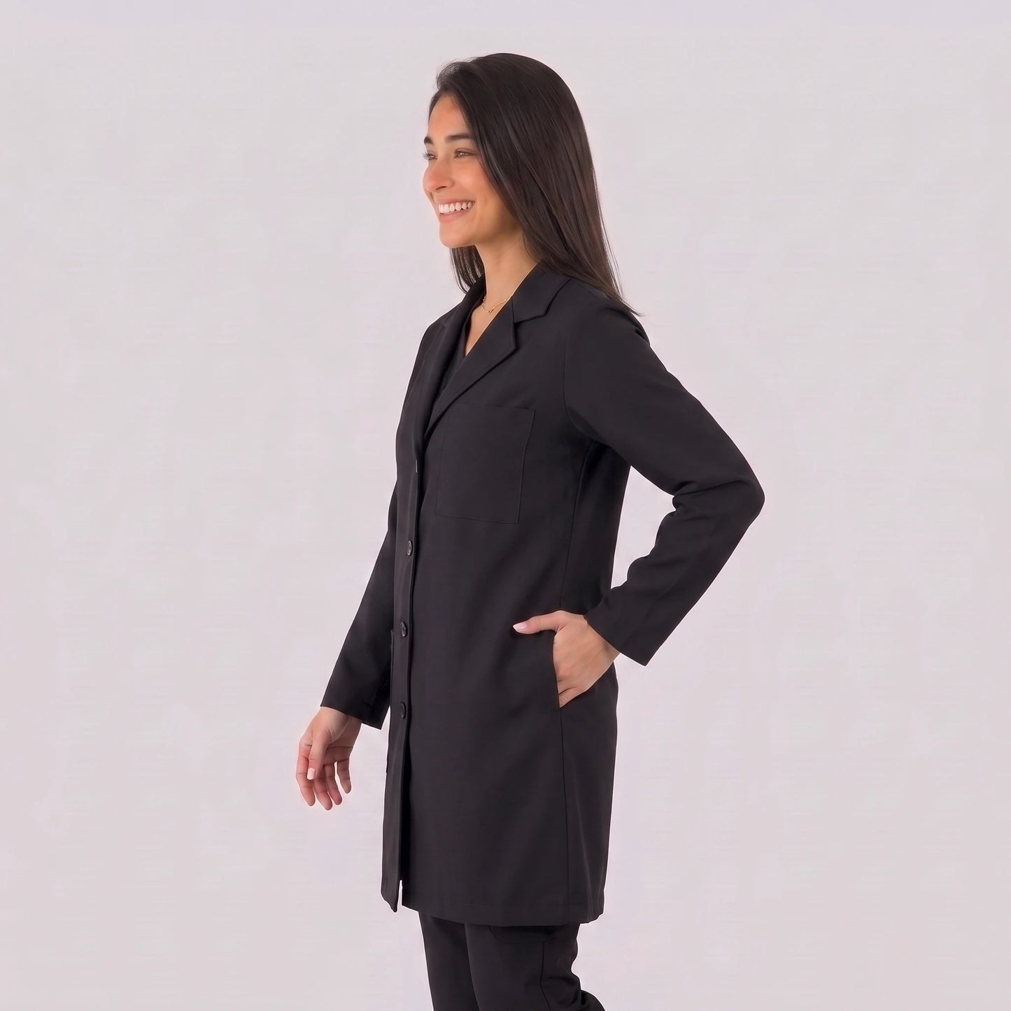 Bata Corta Essential Mujer | 3 Pockets