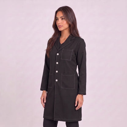 Bata Larga Prepunte Mujer | 3 Pockets