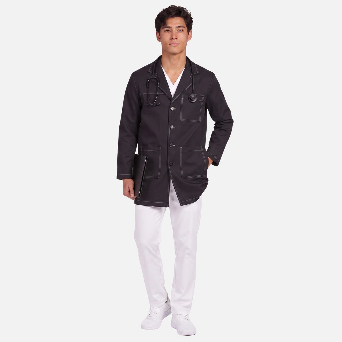 Bata Corta Pespunte Hombre | 3 Pockets
