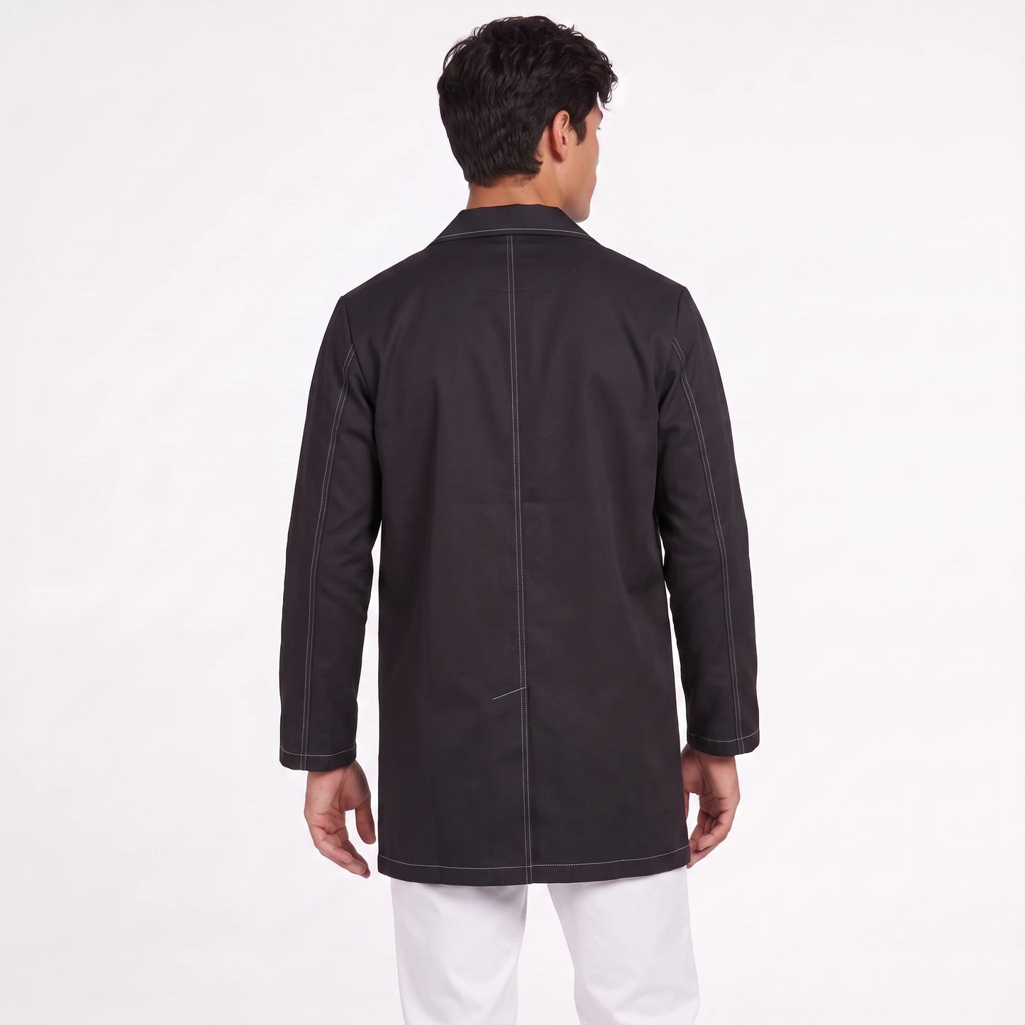 Bata Corta Pespunte Hombre | 3 Pockets