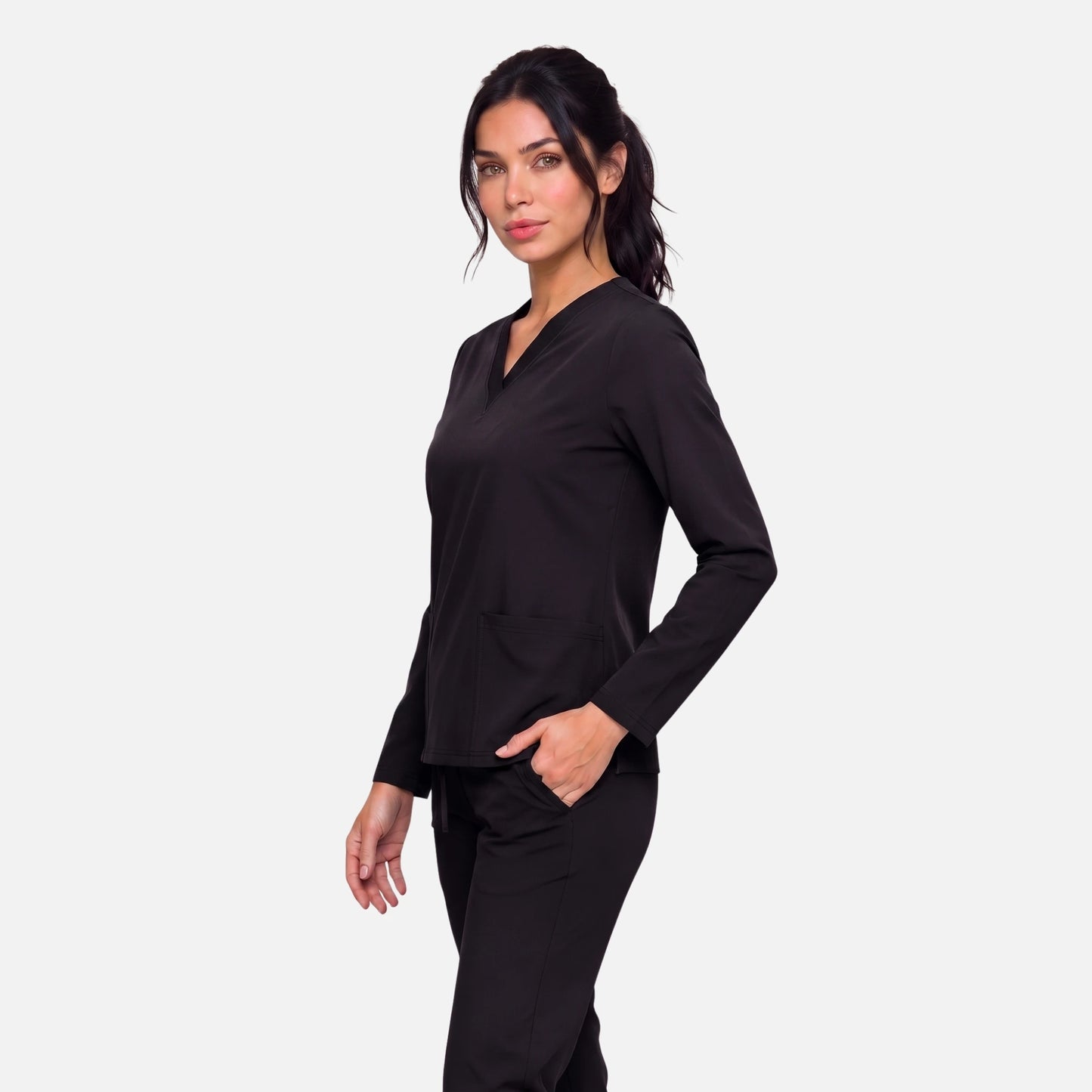 Top Manga Larga Mujer | 2 Pockets
