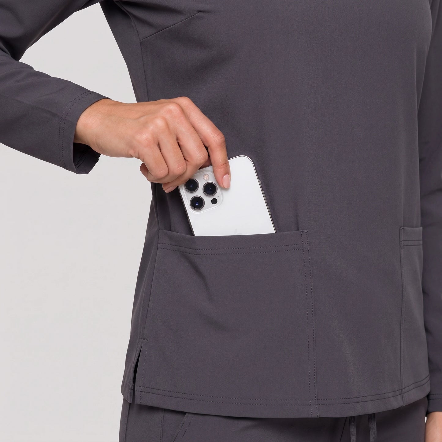 Top Manga Larga Mujer | 2 Pockets