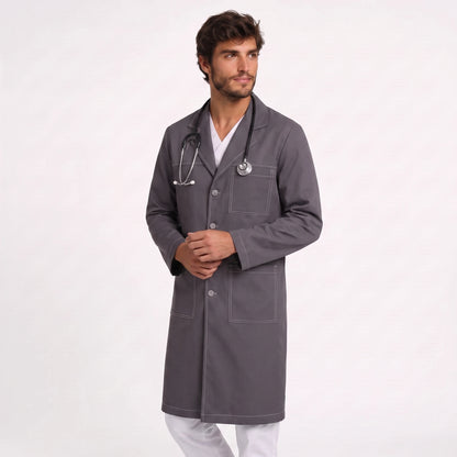 Bata Larga Pespunte Hombre | 3 Pockets