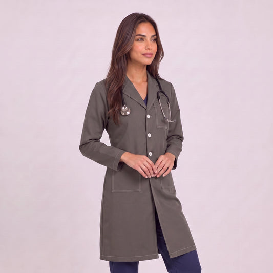 Bata Larga Prepunte Mujer | 3 Pockets