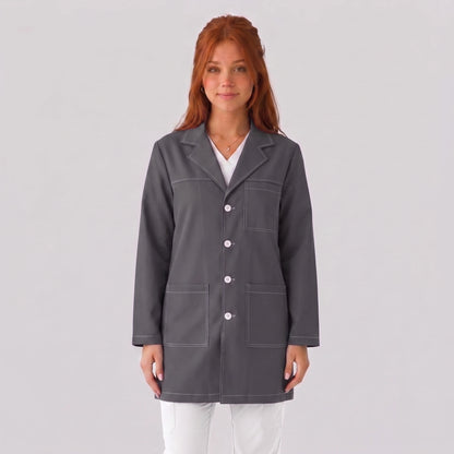 Bata Corta Pespunte Mujer | 3 Pockets