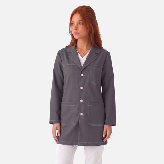 Bata Corta Pespunte Mujer | 3 Pockets