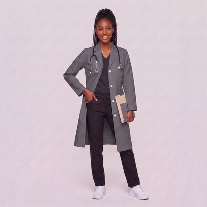 Bata Larga Essential Mujer | 3 Pockets