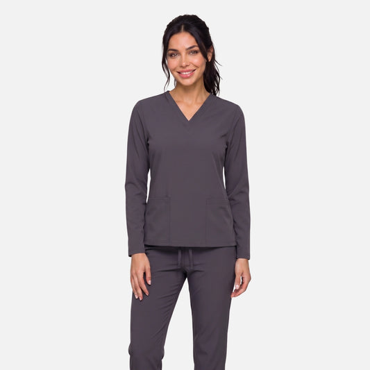 Conjunto Manga Larga Mujer | Pantalón Recto 3 Pockets