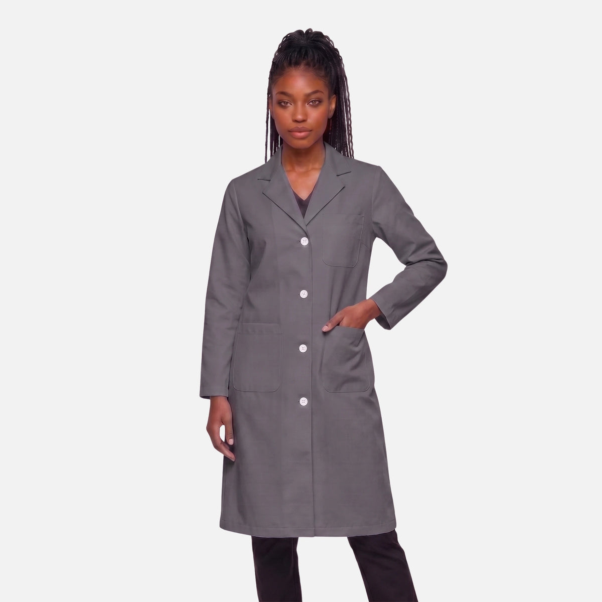 Bata Larga Essential Mujer | 3 Pockets