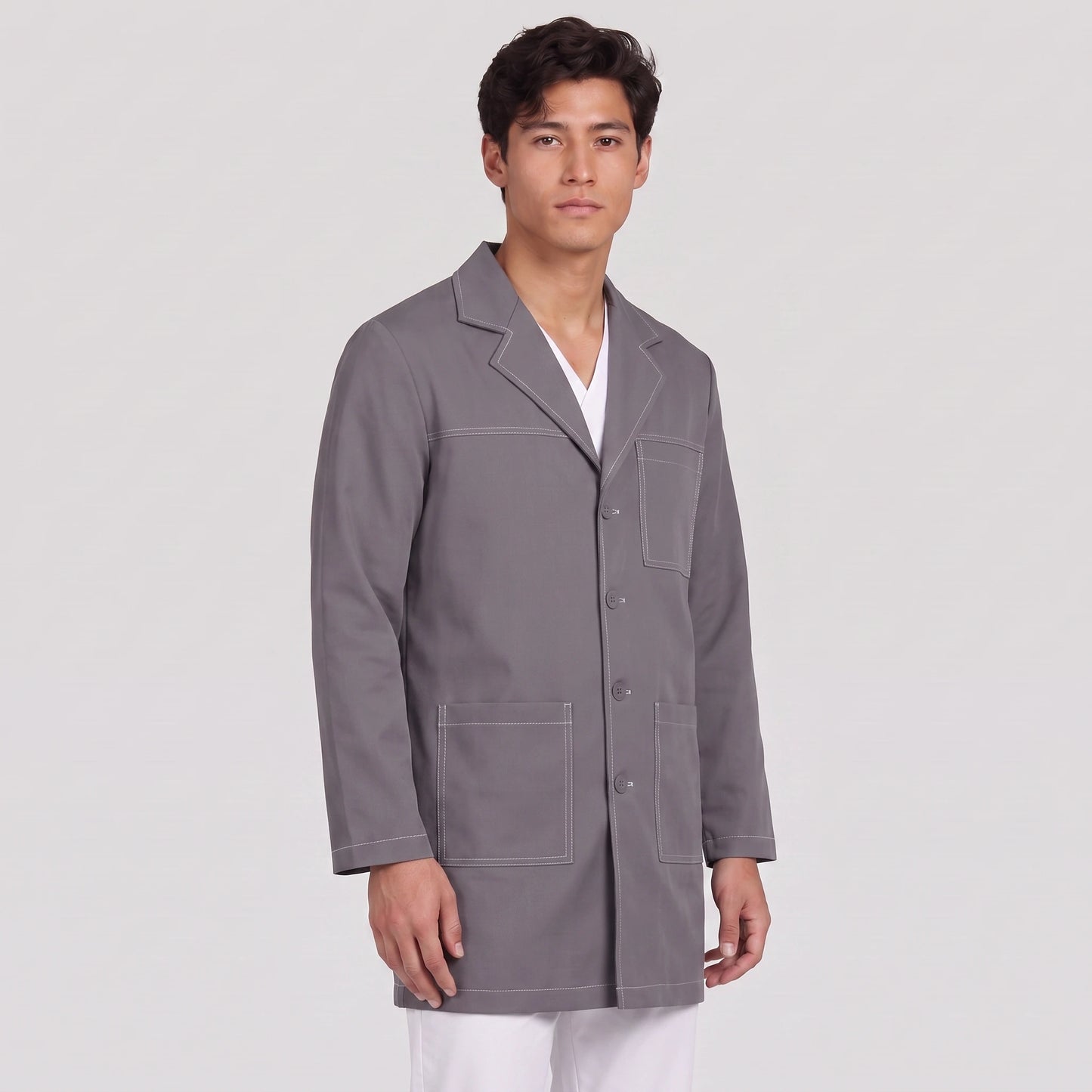 Bata Corta Pespunte Hombre | 3 Pockets
