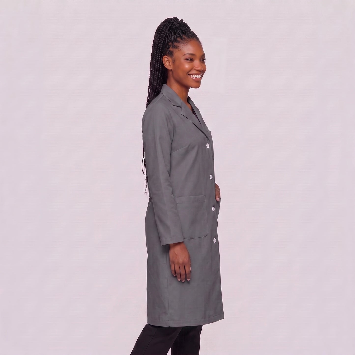 Bata Larga Essential Mujer | 3 Pockets