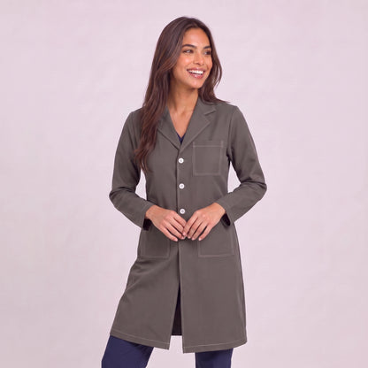 Bata Larga Prepunte Mujer | 3 Pockets