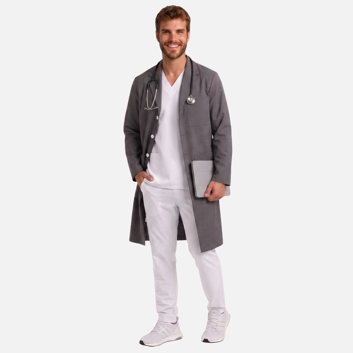 Bata Larga Essential Hombre | 3 Pockets