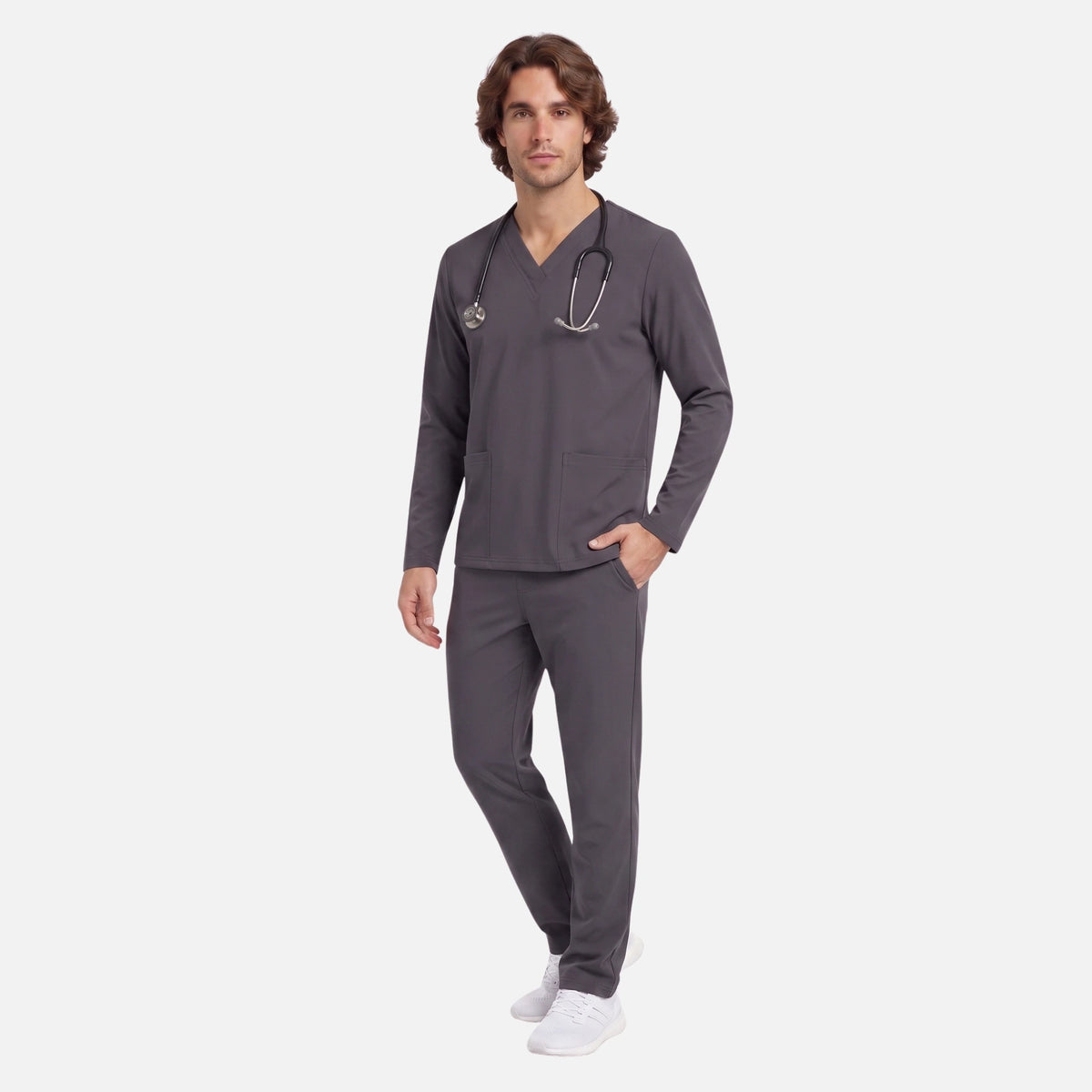 Top Manga Larga Hombre | 2 Pockets